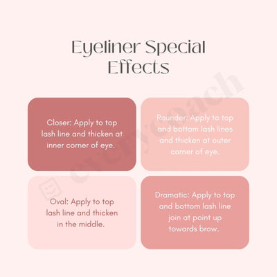 Eyeliner Special Effects Instagram Post Canva Template