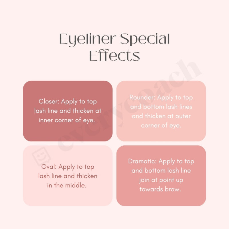 Eyeliner Special Effects Instagram Post Canva Template