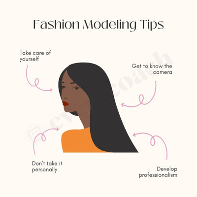 Fashion Modeling Tips Instagram Post Canva Template