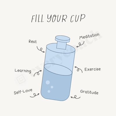 Fill Your Cup Instagram Post Canva Template