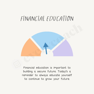 Financial Education Instagram Post Canva Template
