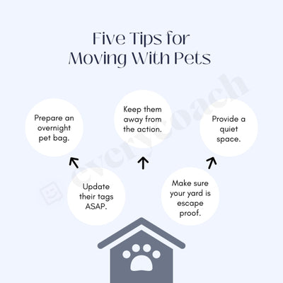 Five Tips For Moving With Pets Instagram Post Canva Template