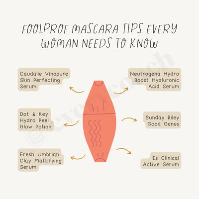 Foolproof Mascara Tips Every Woman Needs To Know Instagram Post Canva Template