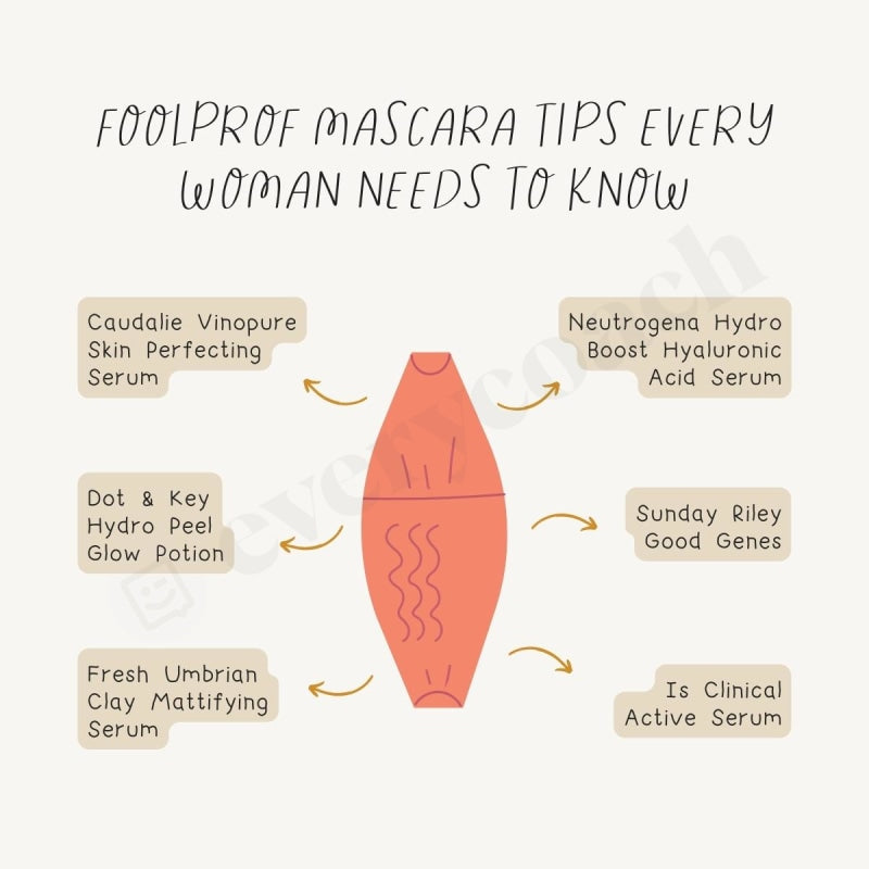 Foolproof Mascara Tips Every Woman Needs To Know Instagram Post Canva Template