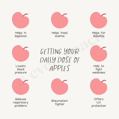 Getting Your Daily Dose Of Apples Instagram Post Canva Template