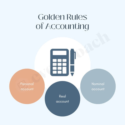 Golden Rules Of Accounting Instagram Post Canva Template