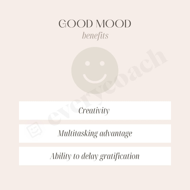 Good Mood Benefits Instagram Post Canva Template