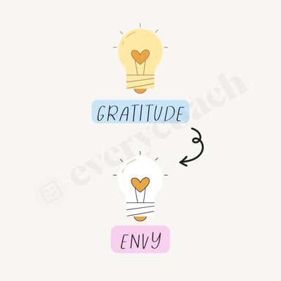 Gratitude Or Envy Instagram Post Canva Template