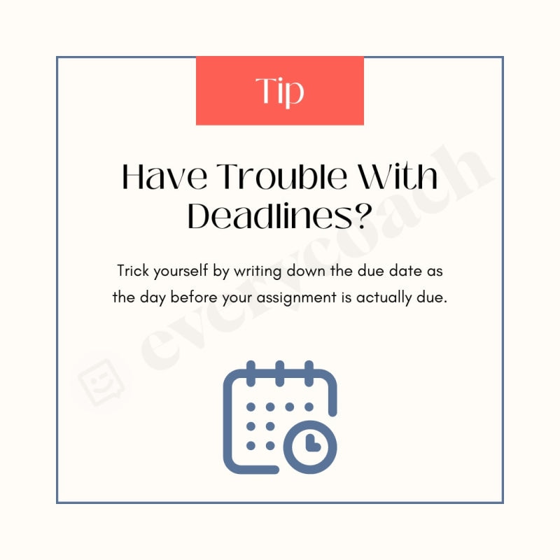 Have Trouble With Deadlines Instagram Post Canva Template