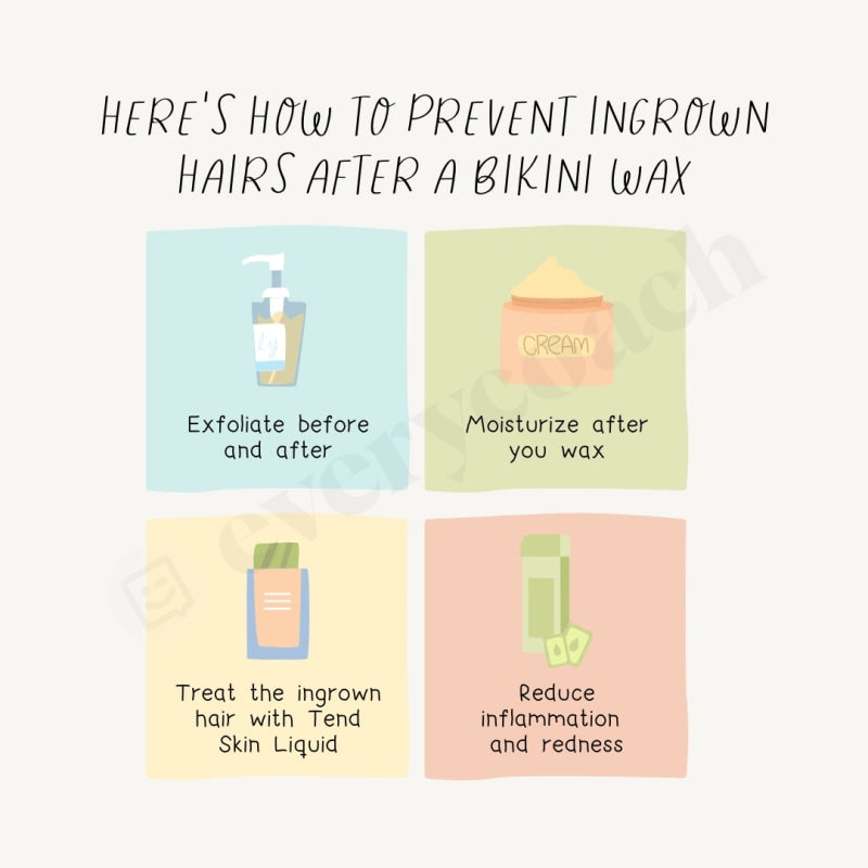 Heres How To Prevent Ingrown Hairs After A Bikini Wax Instagram Post Canva Template