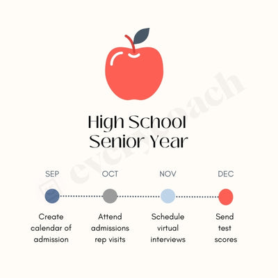 High School Senior Year Instagram Post Canva Template