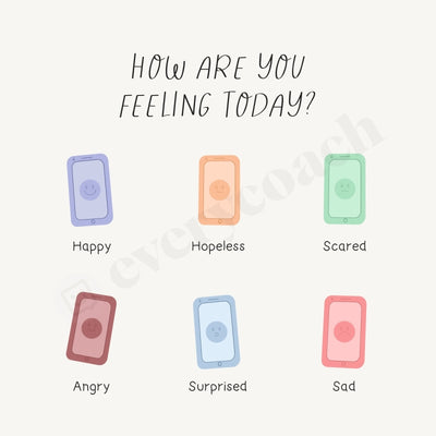 How Are You Feeling Today S02102303 Instagram Post Canva Template