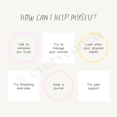 How Can I Help Myself Instagram Post Canva Template
