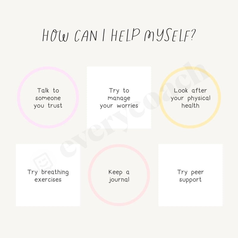 How Can I Help Myself Instagram Post Canva Template