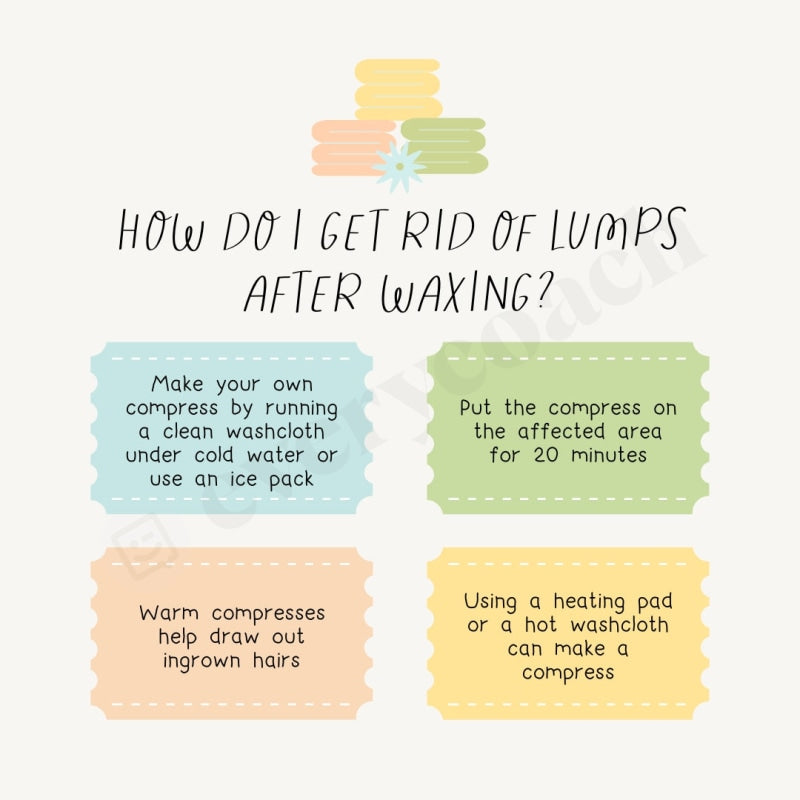 How Do I Get Rid Of Lumps After Waxing Instagram Post Canva Template