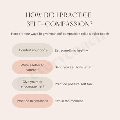 How Do I Practice Self-Compassion Relationships Instagram Post Canva Template