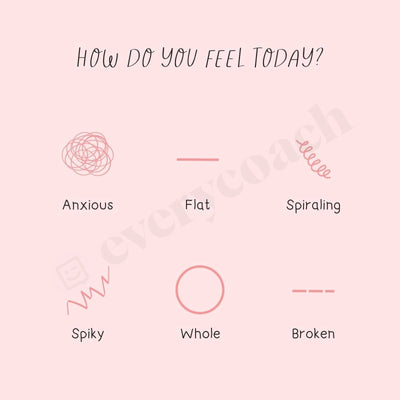 How Do You Feel Today Instagram Post Canva Template