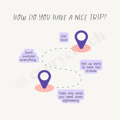 How Do You Have A Nice Trip Instagram Post Canva Template