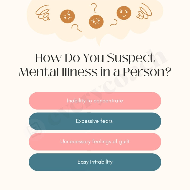 How Do You Suspect Mental Illness In A Person Instagram Post Canva Template