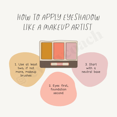 How To Apply Eyeshadow Like A Makeup Artist Instagram Post Canva Template
