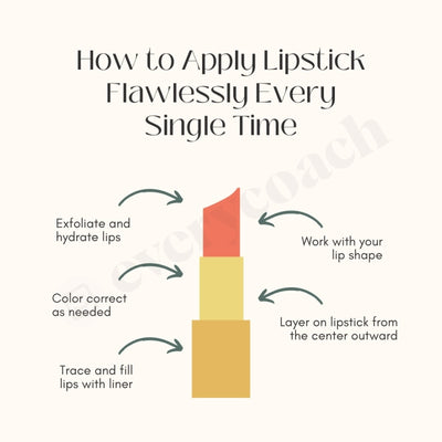 How To Apply Lipstick Flawlessly Every Single Time Instagram Post Canva Template