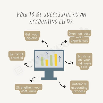 How To Be Successful As An Accounting Clerk Instagram Post Canva Template