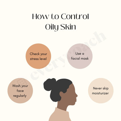 How To Control Oily Skin Instagram Post Canva Template