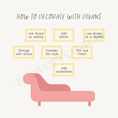 How To Decorate With Divans Instagram Post Canva Template