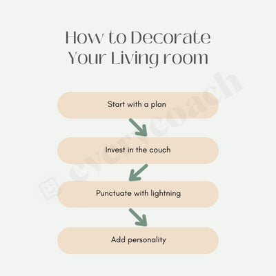 How To Decorate Your Living Room Instagram Post Canva Template