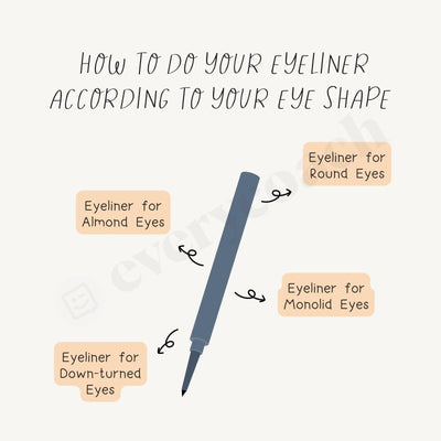 How To Do Your Eyeliner According Eye Shape Instagram Post Canva Template