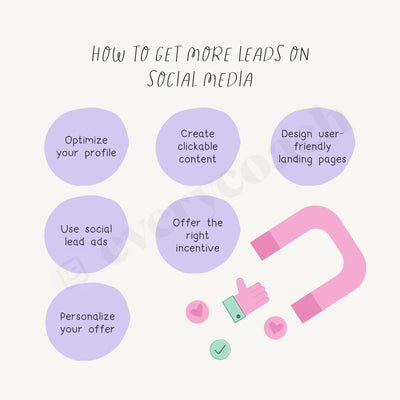 How To Get More Leads On Social Media Instagram Post Canva Template