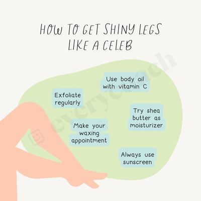 How To Get Shiny Legs Like A Celeb Instagram Post Canva Template