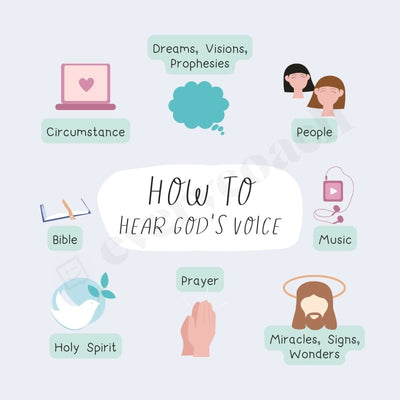 How To Hear Gods Voice Instagram Post Canva Template