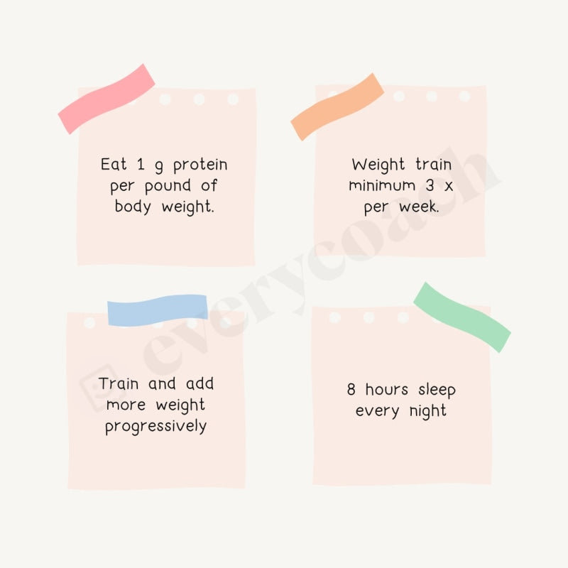 How To Increase Muscle Instagram Post Canva Template