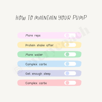 How To Maintain Your Pump Instagram Post Canva Template