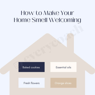 How To Make Your Home Smell Welcoming Instagram Post Canva Template