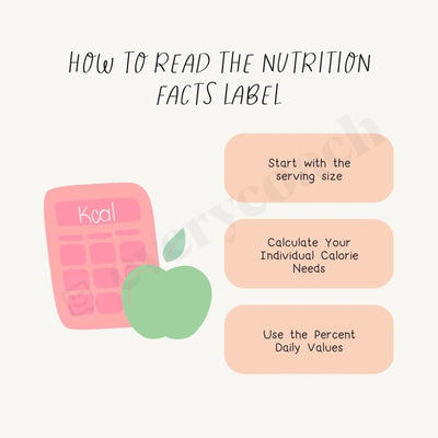 How To Read The Nutrition Facts Label Instagram Post Canva Template