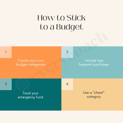 How To Stick A Budget Instagram Post Canva Template