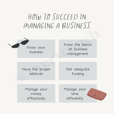 How To Succeed In Managing A Business Instagram Post Canva Template