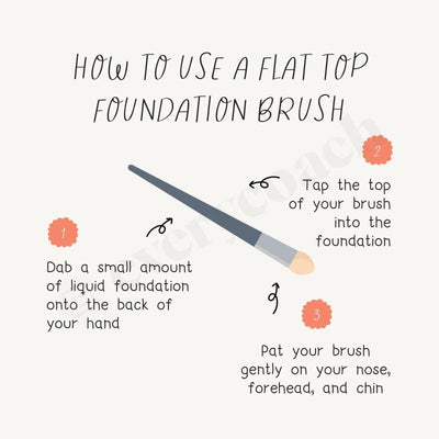 How To Use A Flat Top Foundation Brush Instagram Post Canva Template