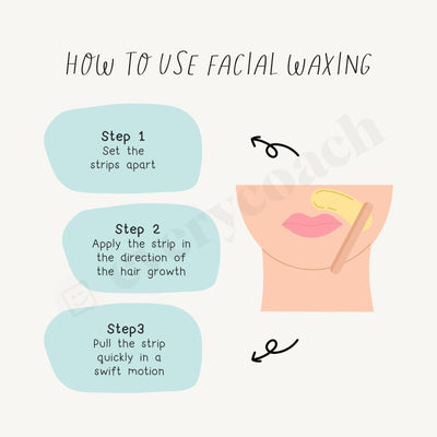 How To Use Facial Waxing Instagram Post Canva Template
