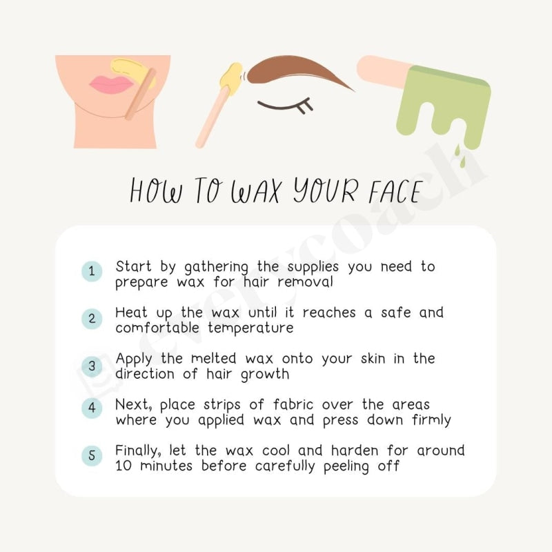 How To Wax Your Face Instagram Post Canva Template