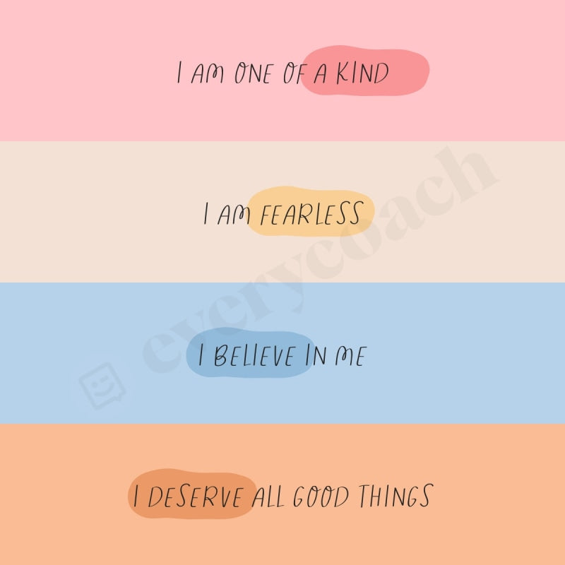 I Am One Of A Kind Instagram Post Canva Template