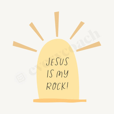 Jesus Is My Rock Instagram Post Canva Template