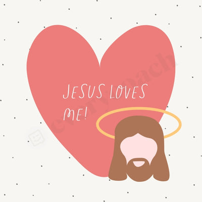 Jesus Loves Me Instagram Post Canva Template