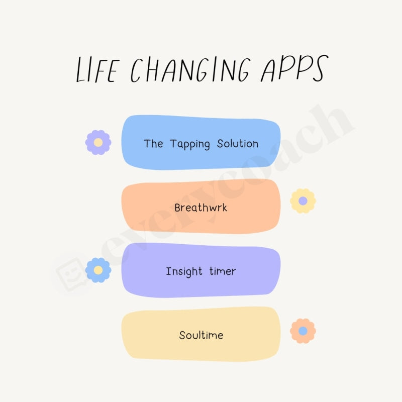 Life Changing Apps Instagram Post Canva Template