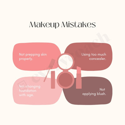 Makeup Mistakes Instagram Post Canva Template