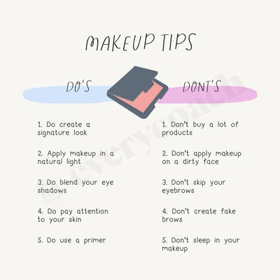 Makeup Tips Instagram Post Canva Template