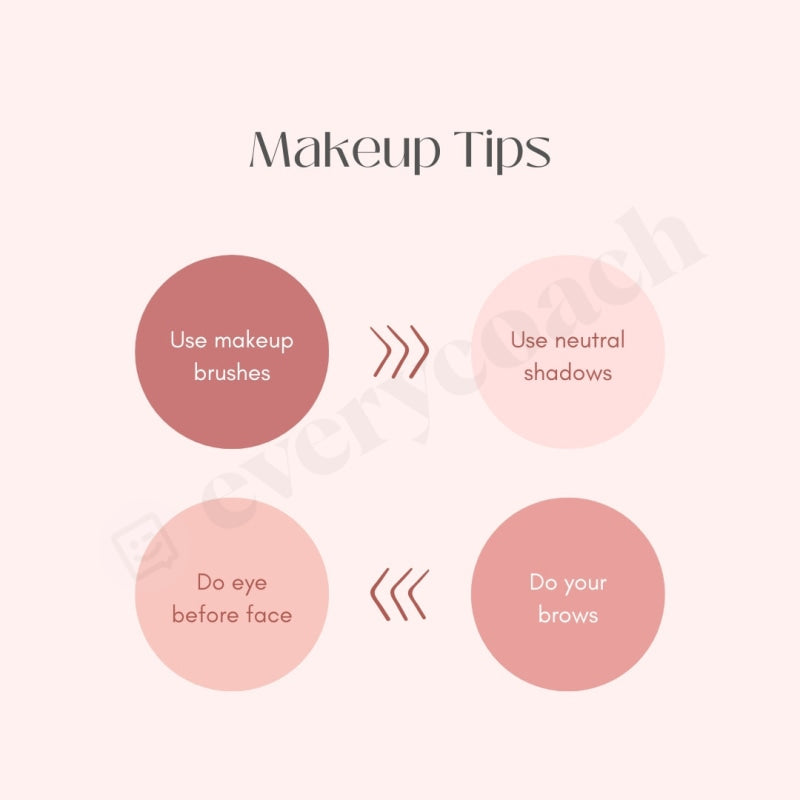 Makeup Tips Instagram Post Canva Template