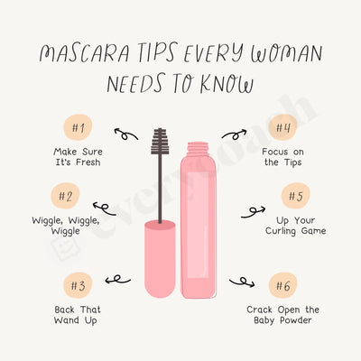 Mascara Tips Every Woman Needs To Know Instagram Post Canva Template